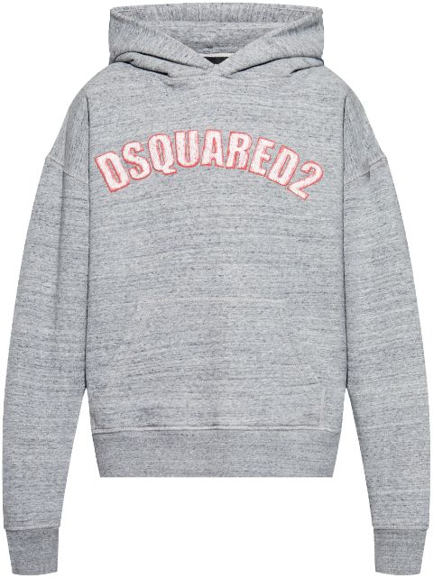 DSQUARED2 logo-embroidered hoodie Men