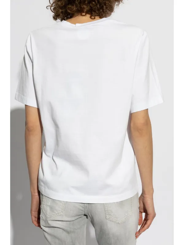 DSQUARED2 ラインストーンロゴ Tシャツ | ホワイト | FARFETCH JP