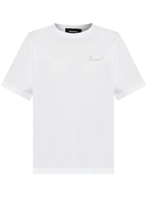 T-shirt à logo strassé - DSQUARED2 - Modalova