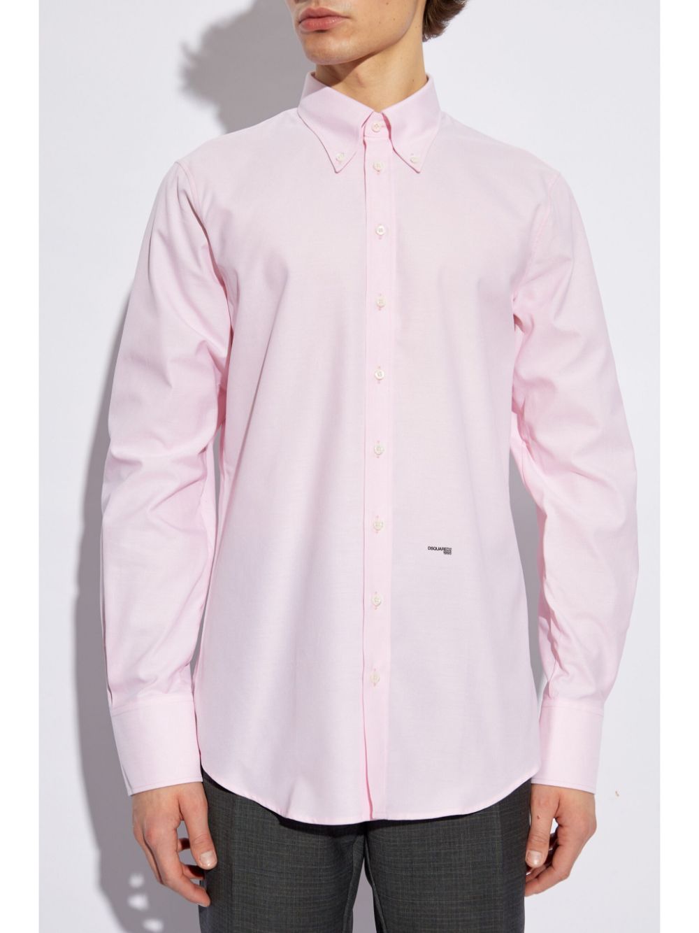 DSQUARED2 Overhemd met geborduurd logo Roze