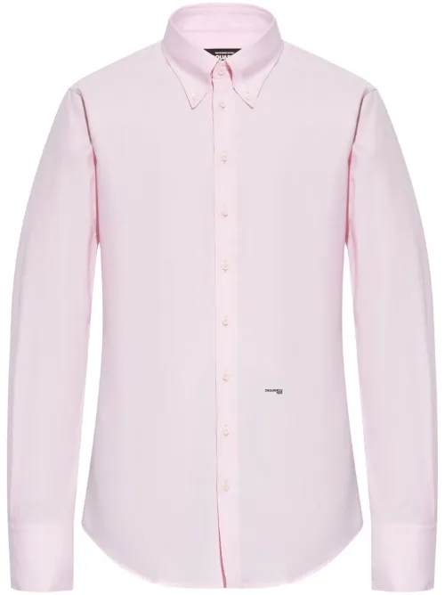 Chemise à logo brodé - DSQUARED2 - Modalova