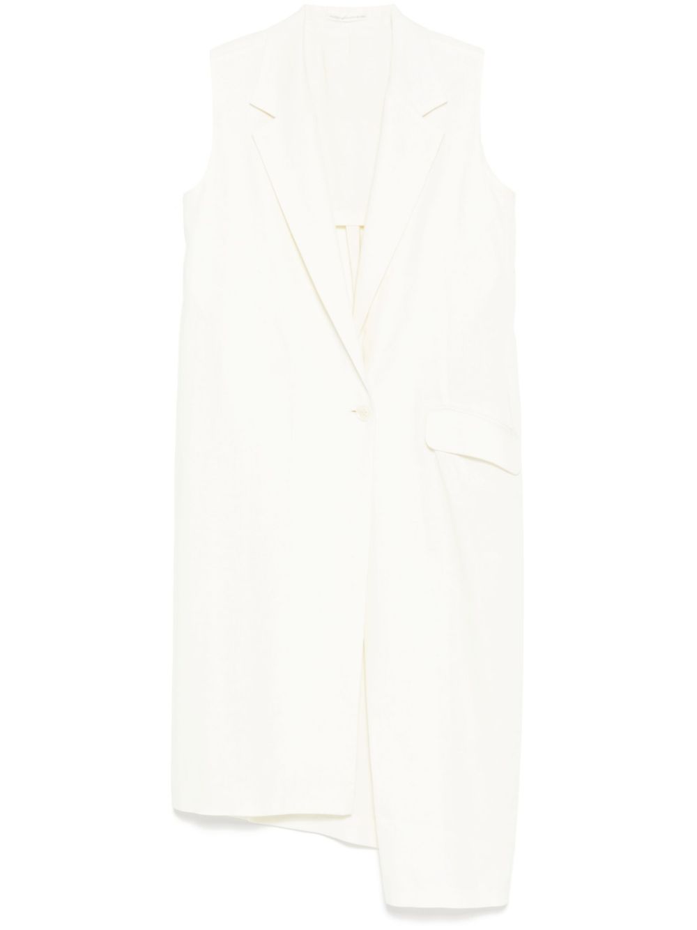 Y's single-breasted vest coat - Neutrals