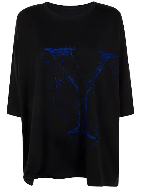 Y's logo-embroidered T-shirt