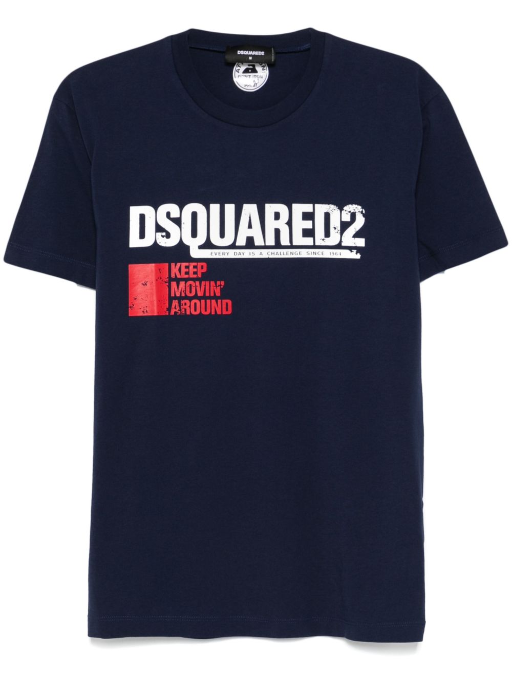 DSQUARED2 T-shirt met print Blauw