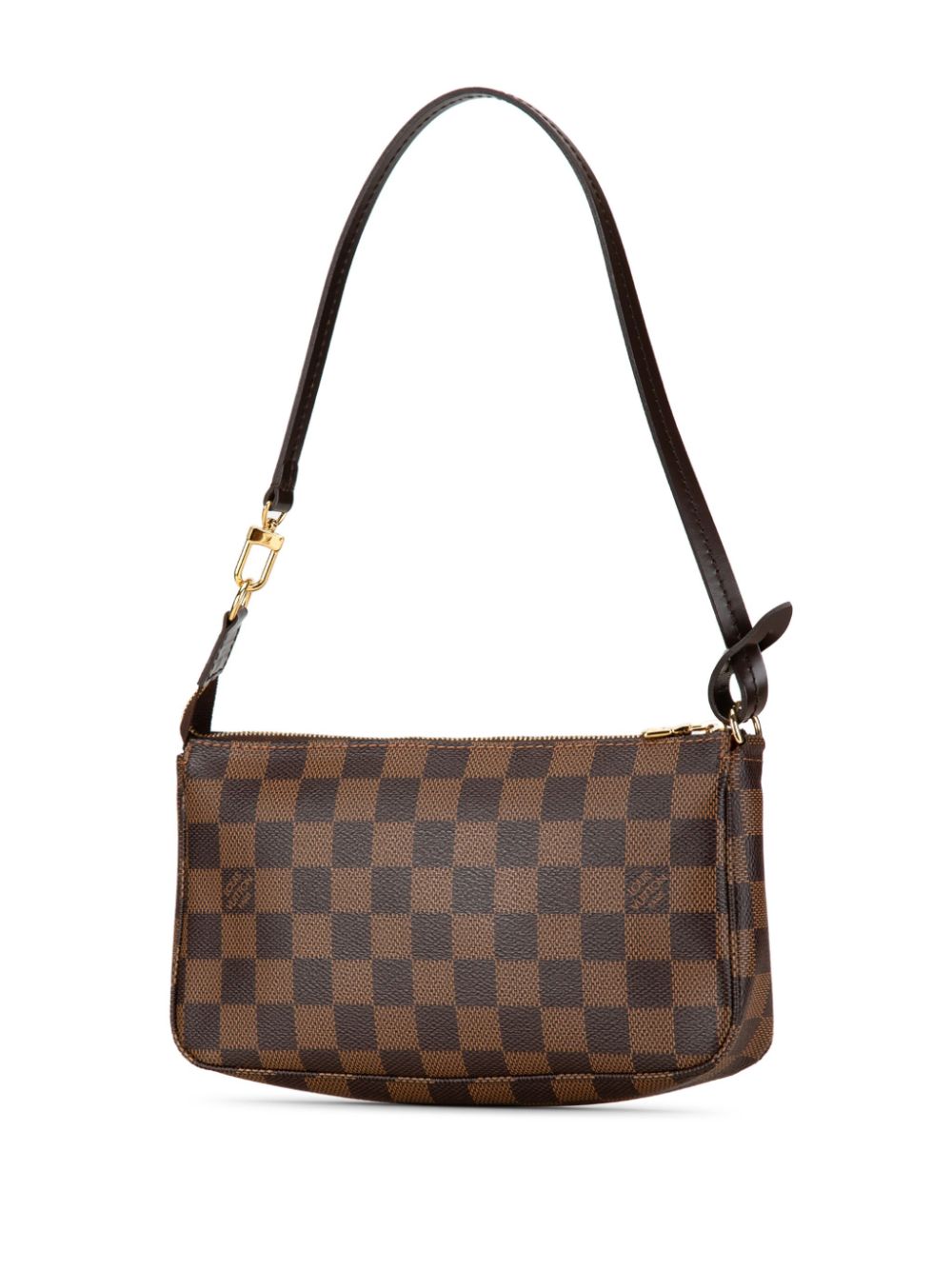 Louis Vuitton Pre-Owned 2012 Damier Ebene Pochette Accessoires kleine schoudertas - Bruin