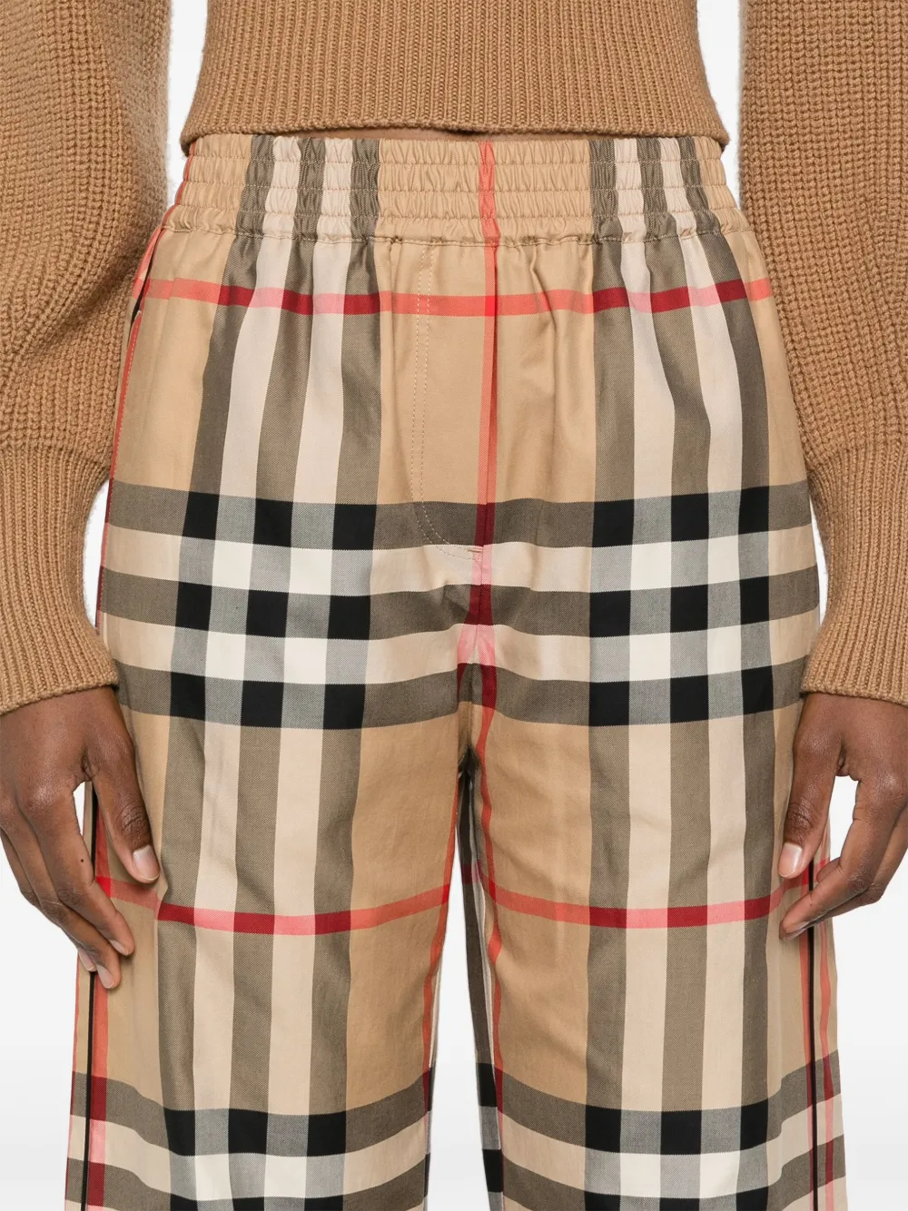 Affordable Burberry Vintage Check cotton trousers Women