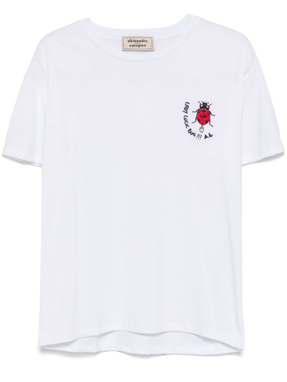 ladybug-embroidery T-shirt