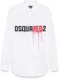 DSQUARED2 logo-print shirt - White