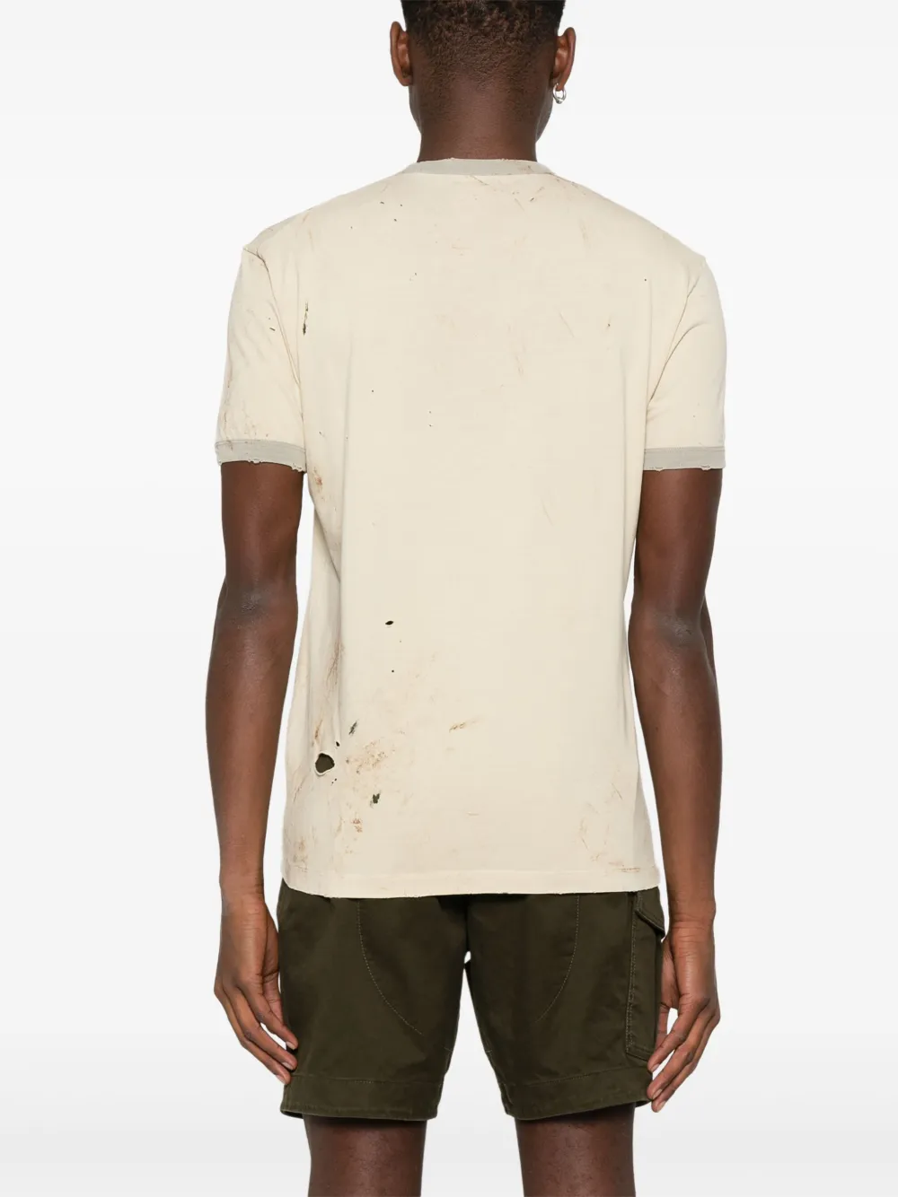 DSQUARED2 T-shirt met logoprint Beige