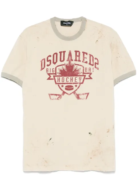 DSQUARED2 playera con logo estampado