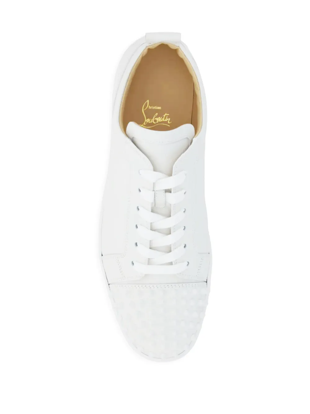 Christian Louboutin Louis Junior Spikes Sneakers | White | FARFETCH