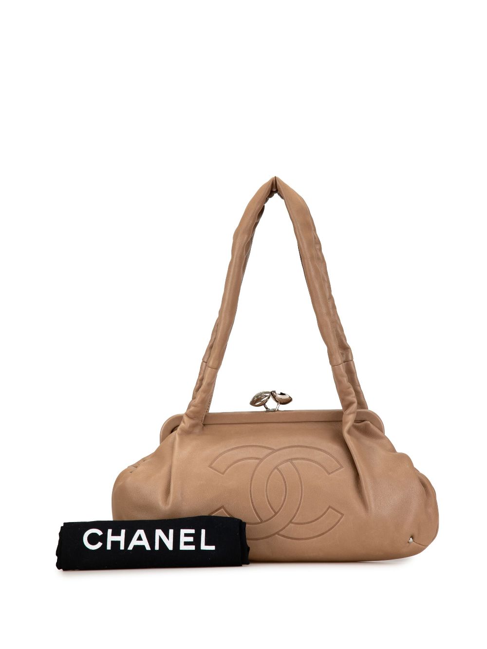 Cheap HOT SALE CHANEL 2004-2005 CC Lambskin Kisslock Frame shoulder bag Women