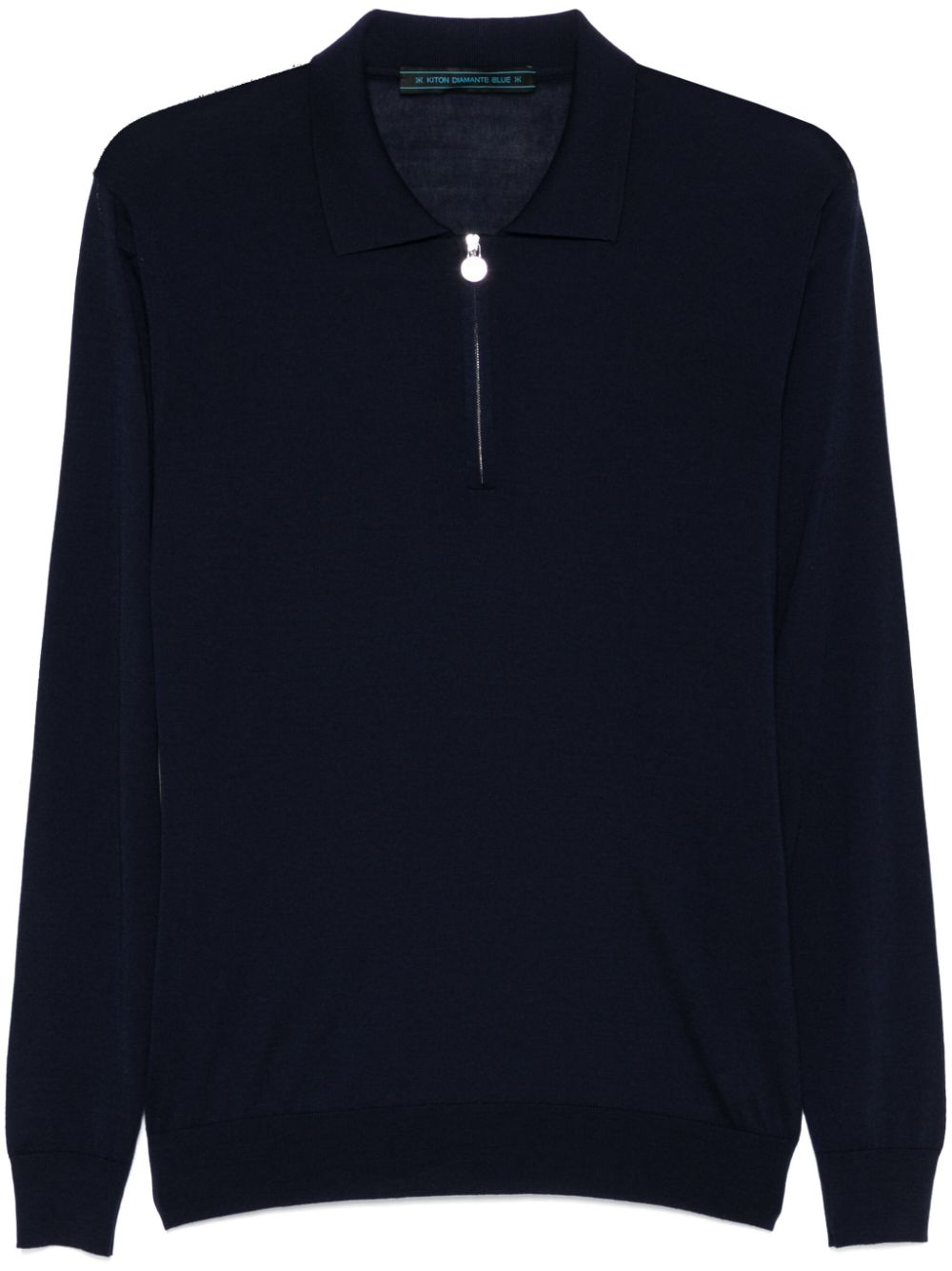 fine-knit polo shirt