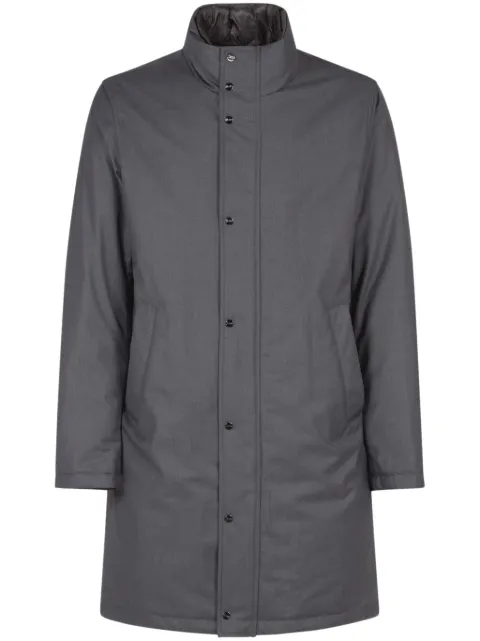 Herno high-neck single-breasted coat