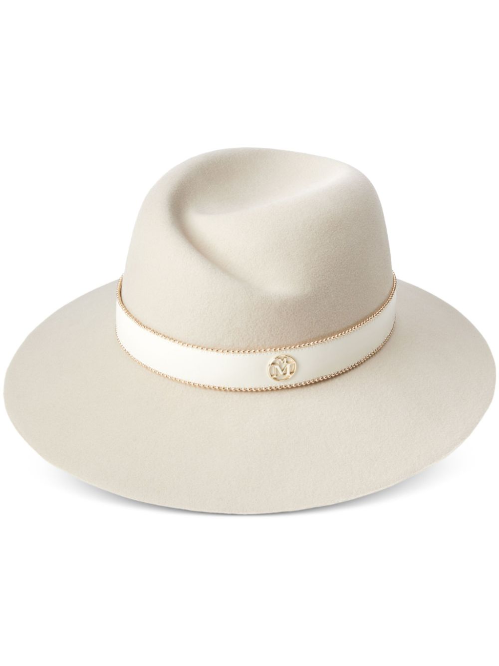 Maison Michel Fedora hoed Beige