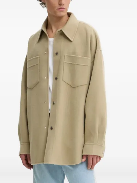 Nanushka double-pocket wool shirt