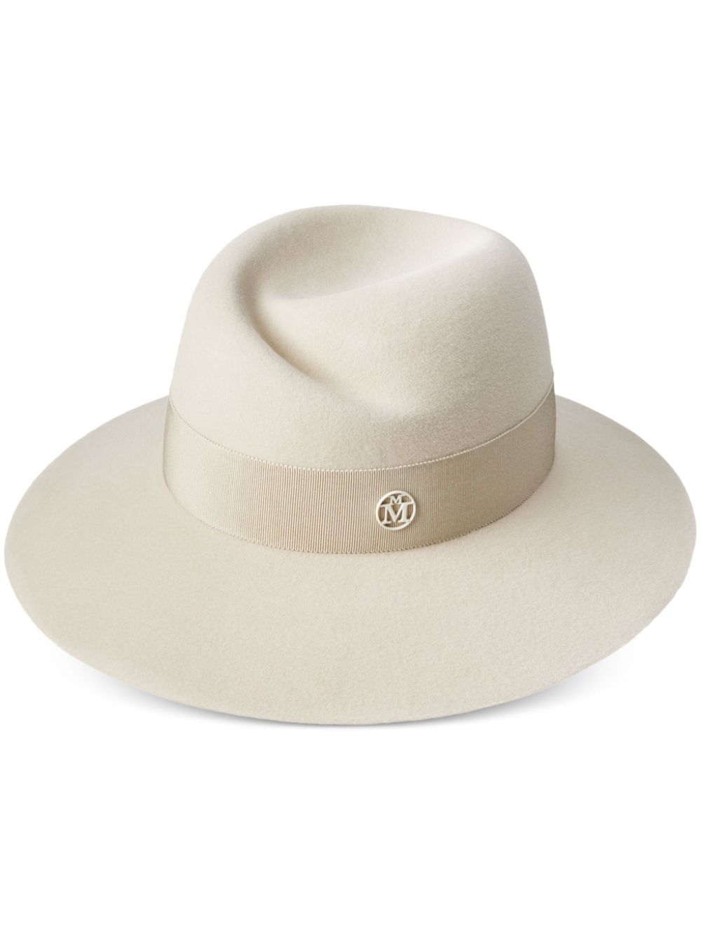 Maison Michel Fedora hoed Beige