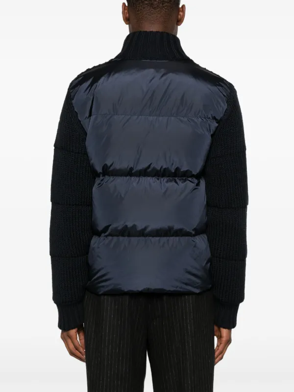Moncler Virgin Wool Jacket | Blue | FARFETCH TW