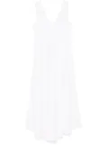 P.A.R.O.S.H. linen midi dress - White