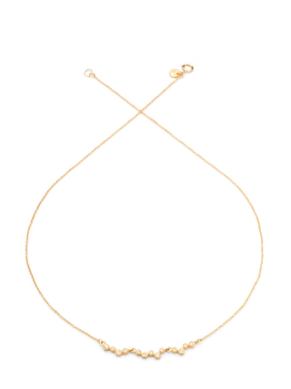 18kt yellow gold diamond necklace