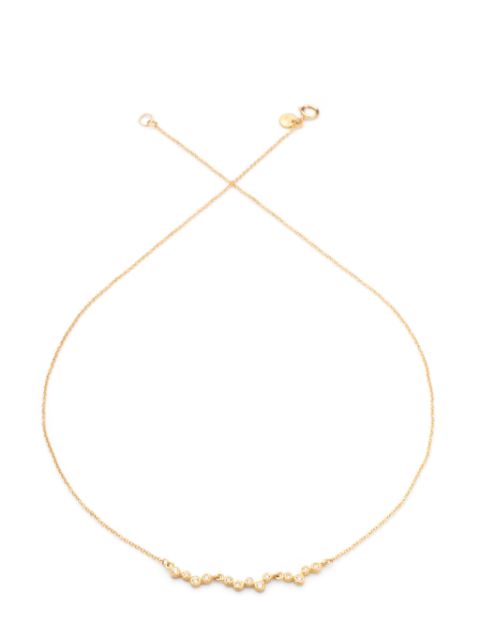 Yasuko Azuma  18kt yellow gold diamond necklace