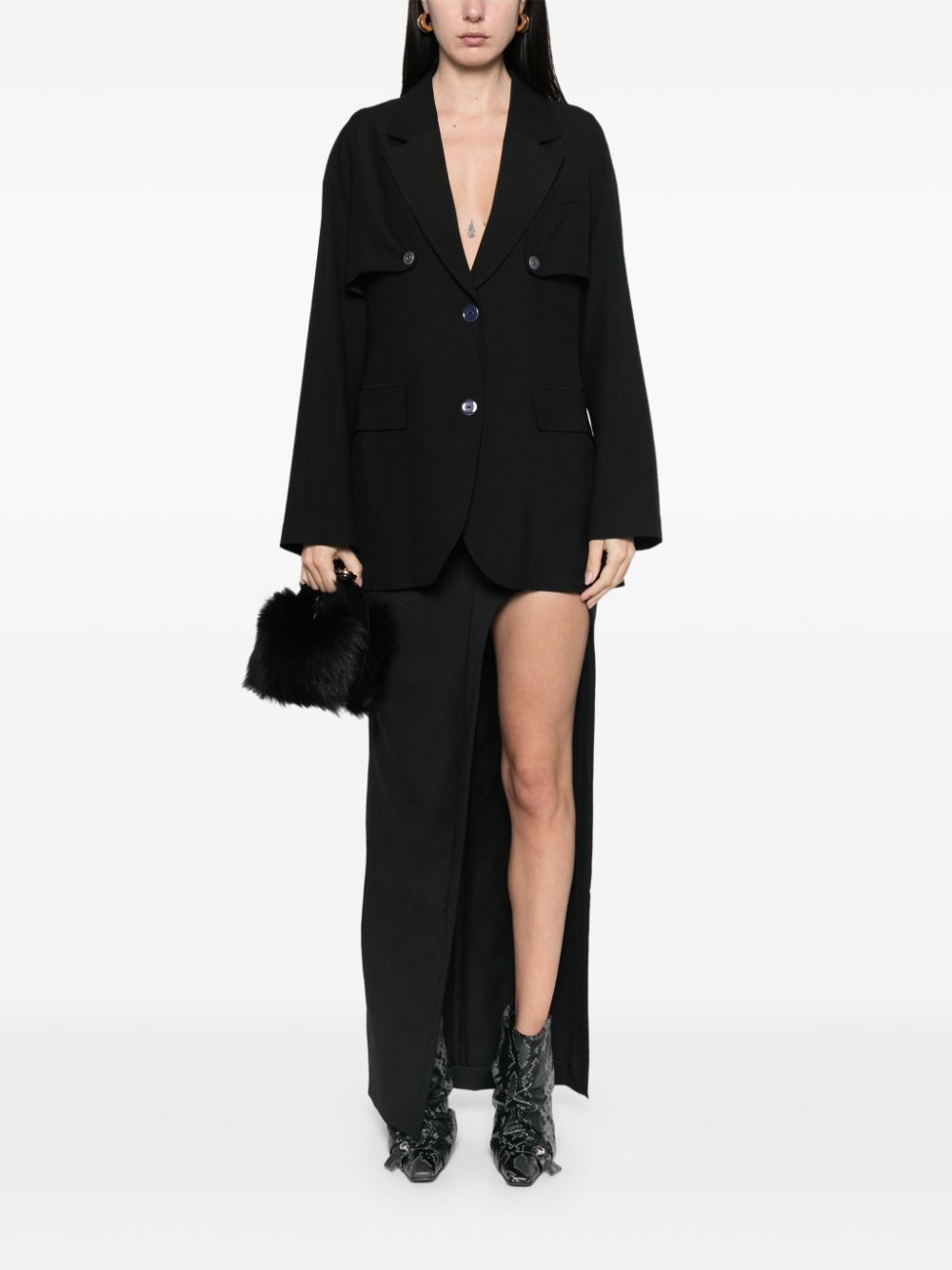 3.1 Phillip Lim Verstelbare blazer - Zwart