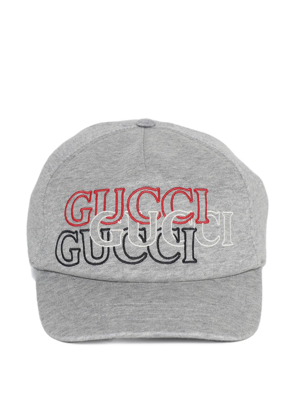 Gucci logo-embroidered cap Grijs