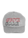 Gucci logo-embroidered cap - Grey