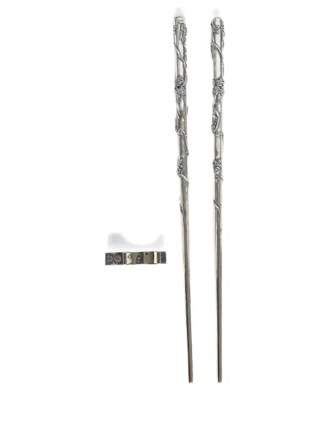 Enfants Riches Déprimés sterling-silver floral chopsticks