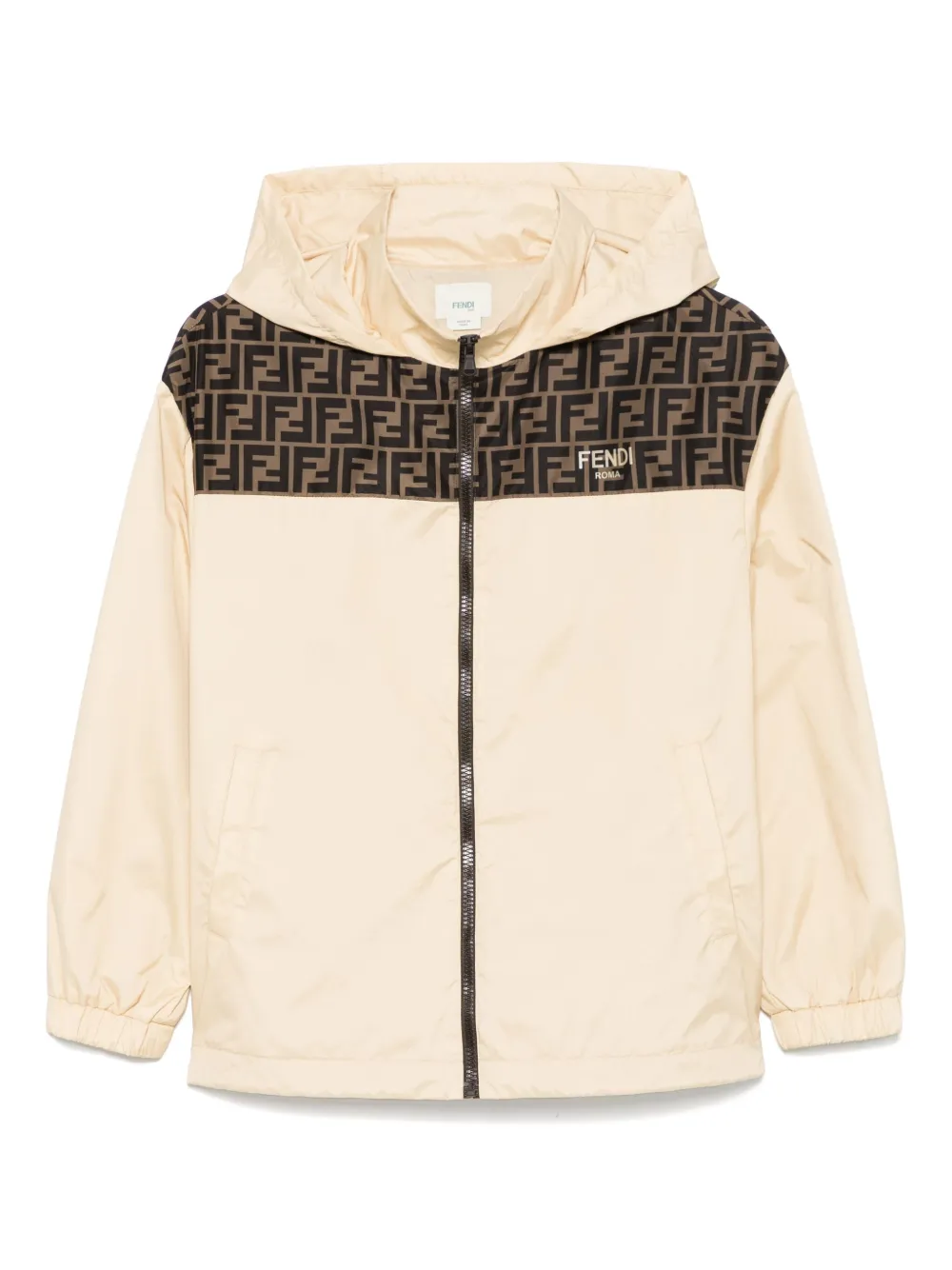 Fendi Kids Jack met logo Beige