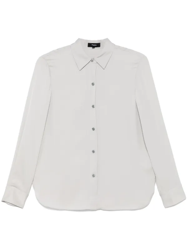 Theory Straight Shirt in Grey