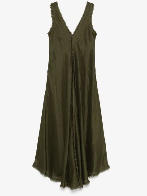 P.A.R.O.S.H. V-neck fringed dress