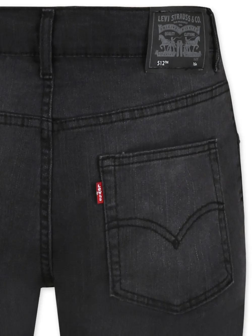 Levi's Logo-patch Jeans In Black