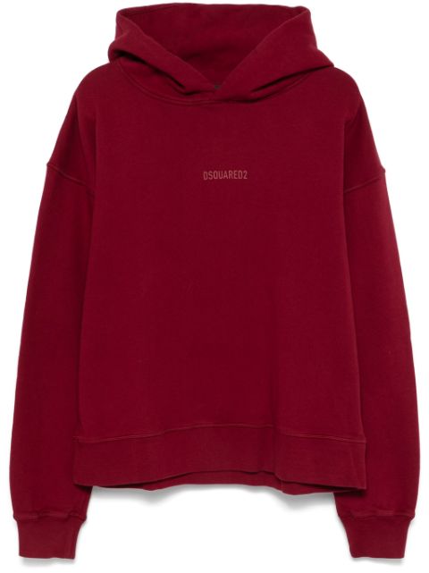 DSQUARED2 logo-raised hoodie Men