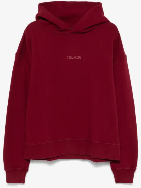 DSQUARED2 logo-raised hoodie