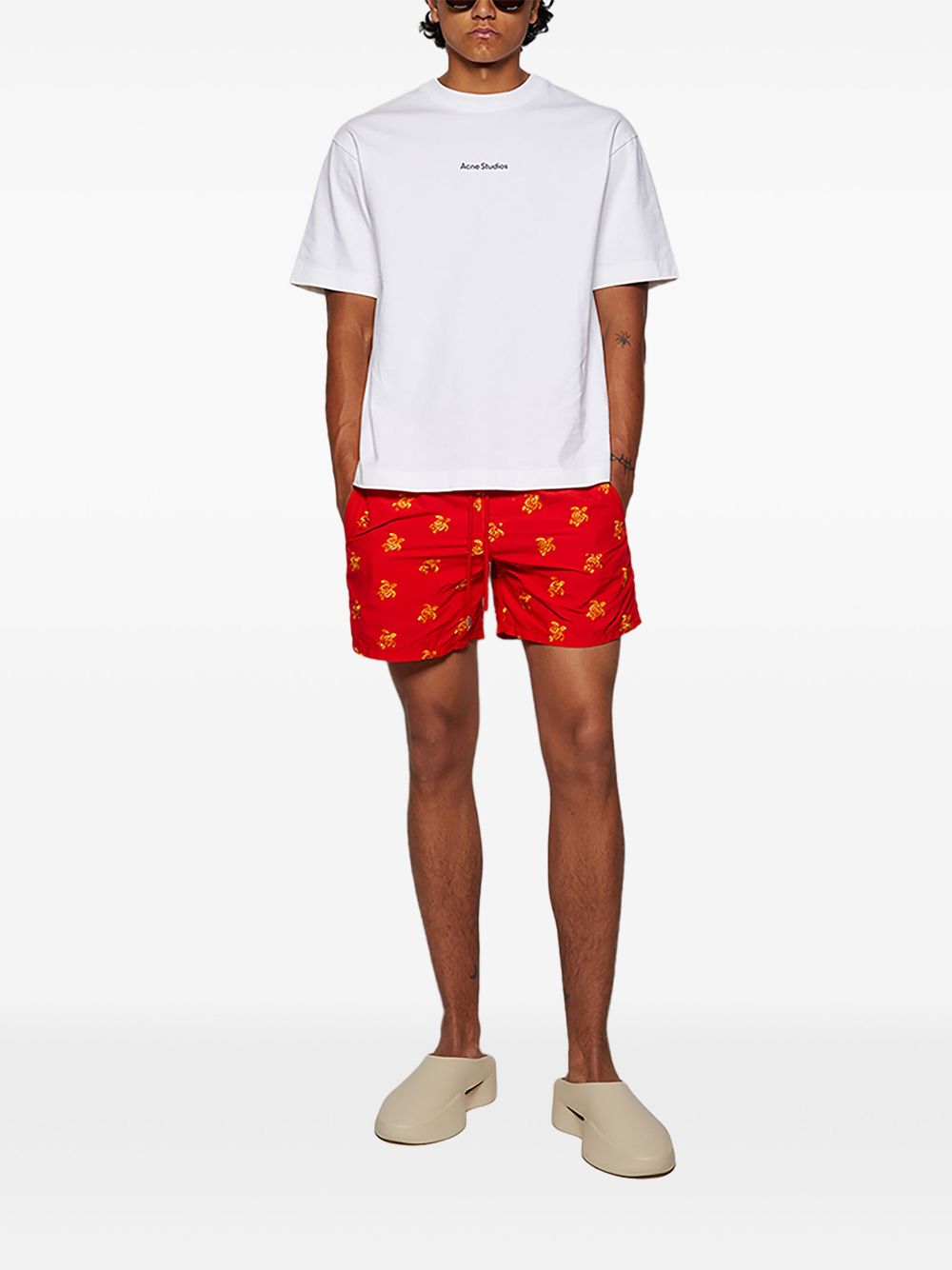 Vilebrequin Turtle-print swim shorts - Rood