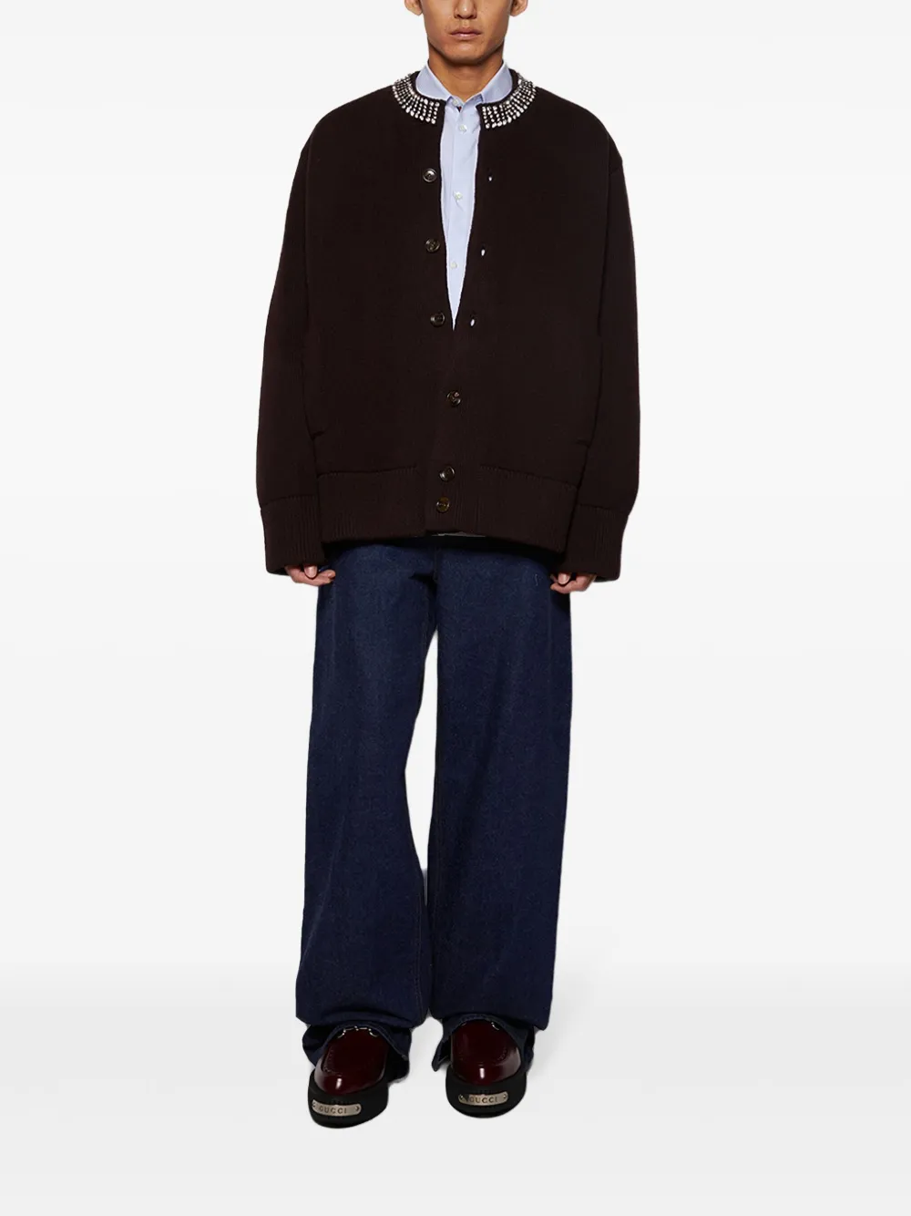 Gucci embellished-collar cardigan | Cardigans | Image 2