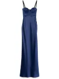 Anna October matelassé detailed maxi dress - Blue