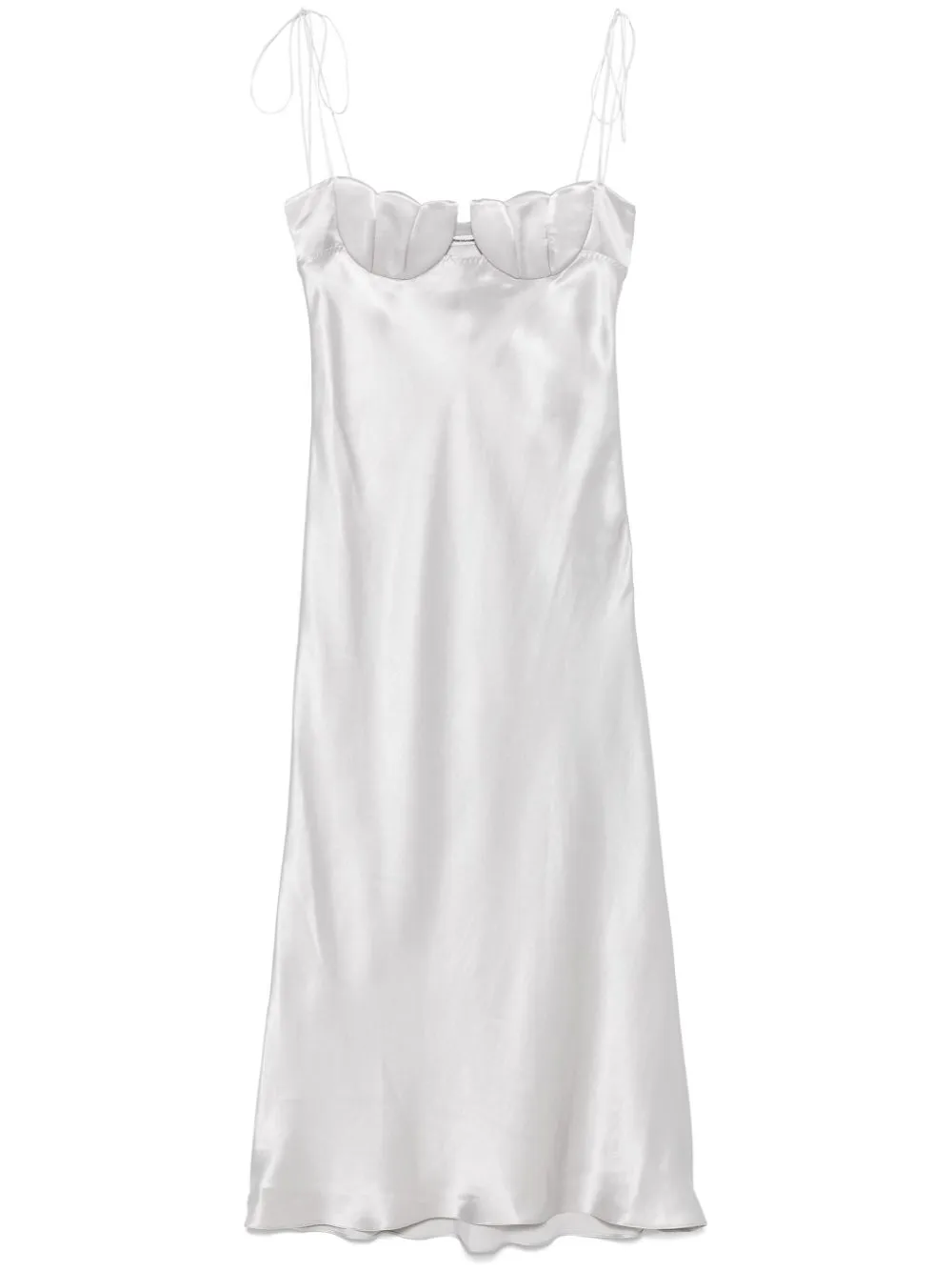 Shop Anna October Tulip Dress In Grey