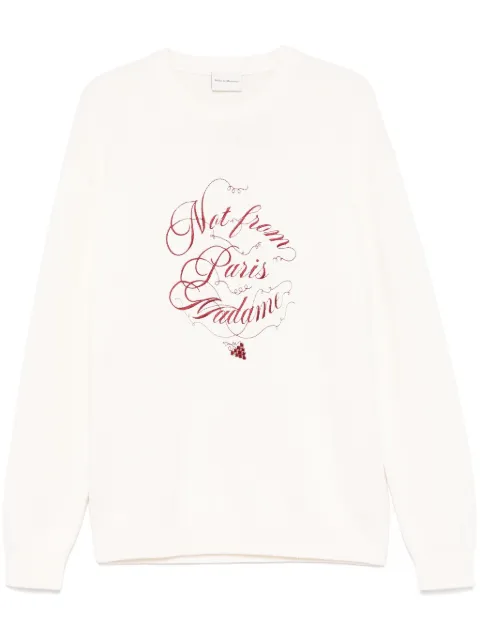 Drôle De Monsieur Le Slogan Vignes sweater