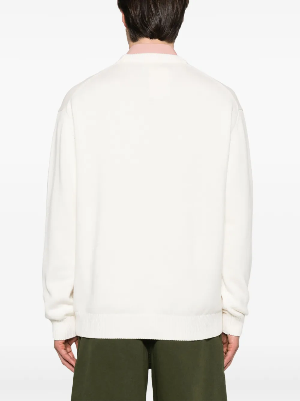 Drôle De Monsieur Le Slogan Vignes trui Beige