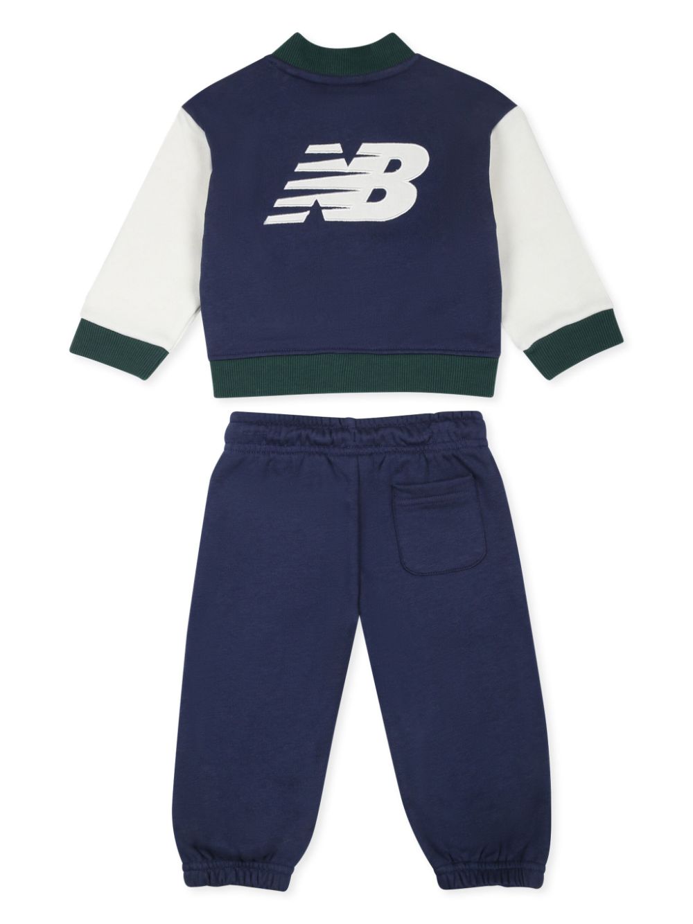 New Balance Kids logo-embroidered tracksuit set - Blauw