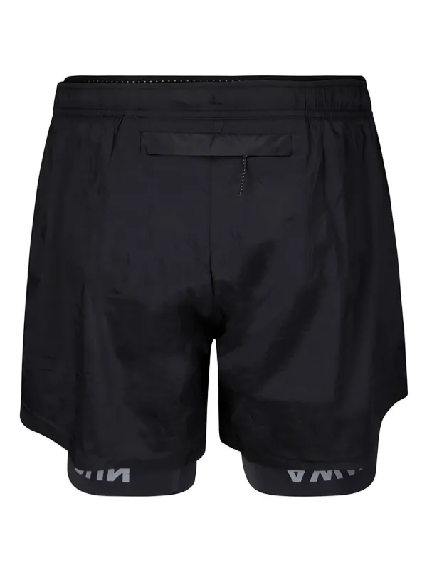 SATISFY 8インチ ショーツ ブラックシルク ランニングパンツ　希少初期 SATISFY ランニングショートパンツ