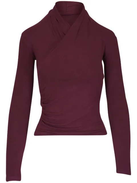 Vince crossover neck T-shirt