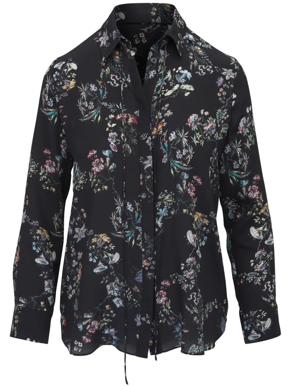 Adam Lippes Blouse met bloemenprint Zwart