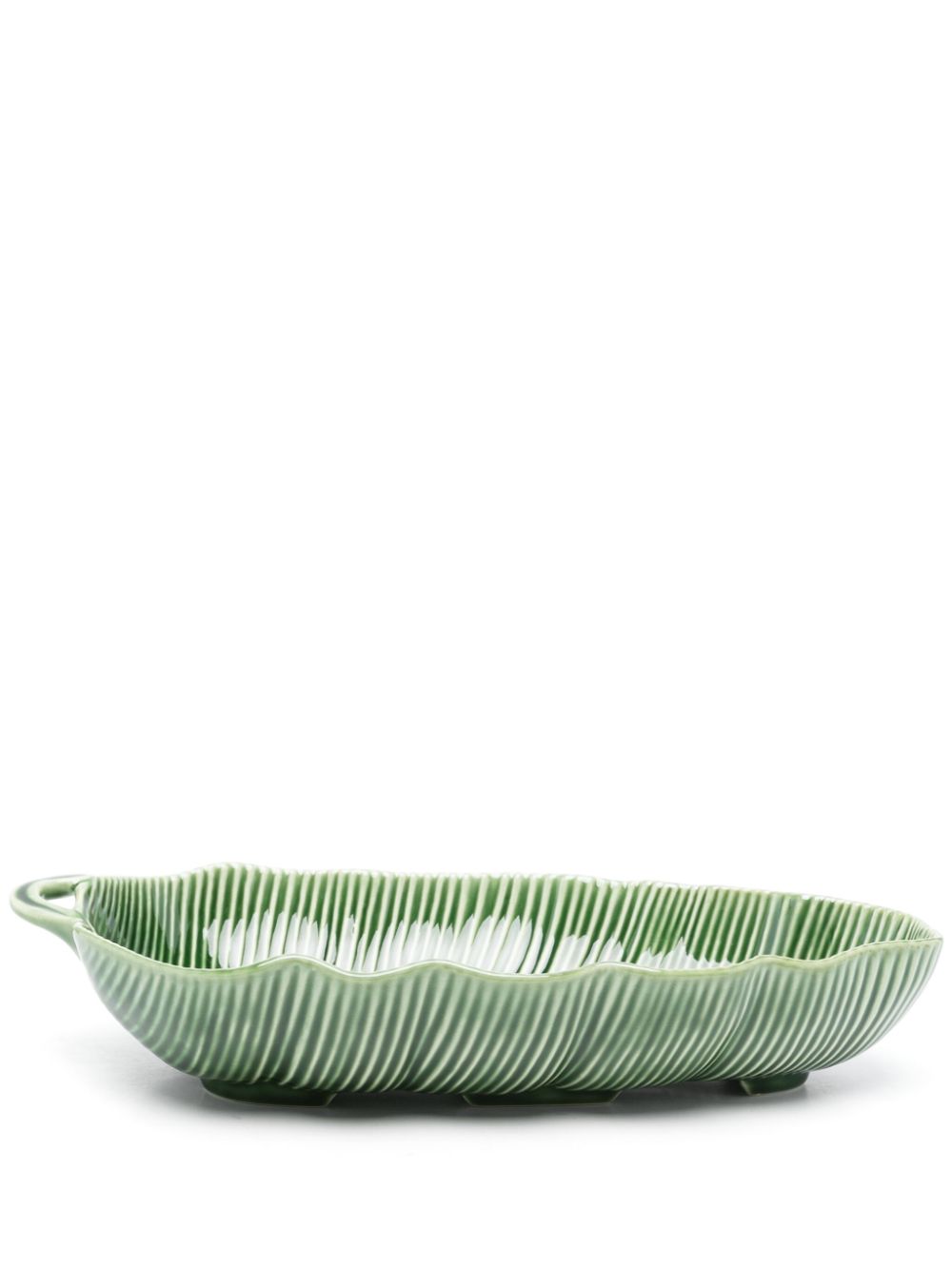 Bordallo Pinheiro medium leaf salad bowl (39cm x 20cm) - Green