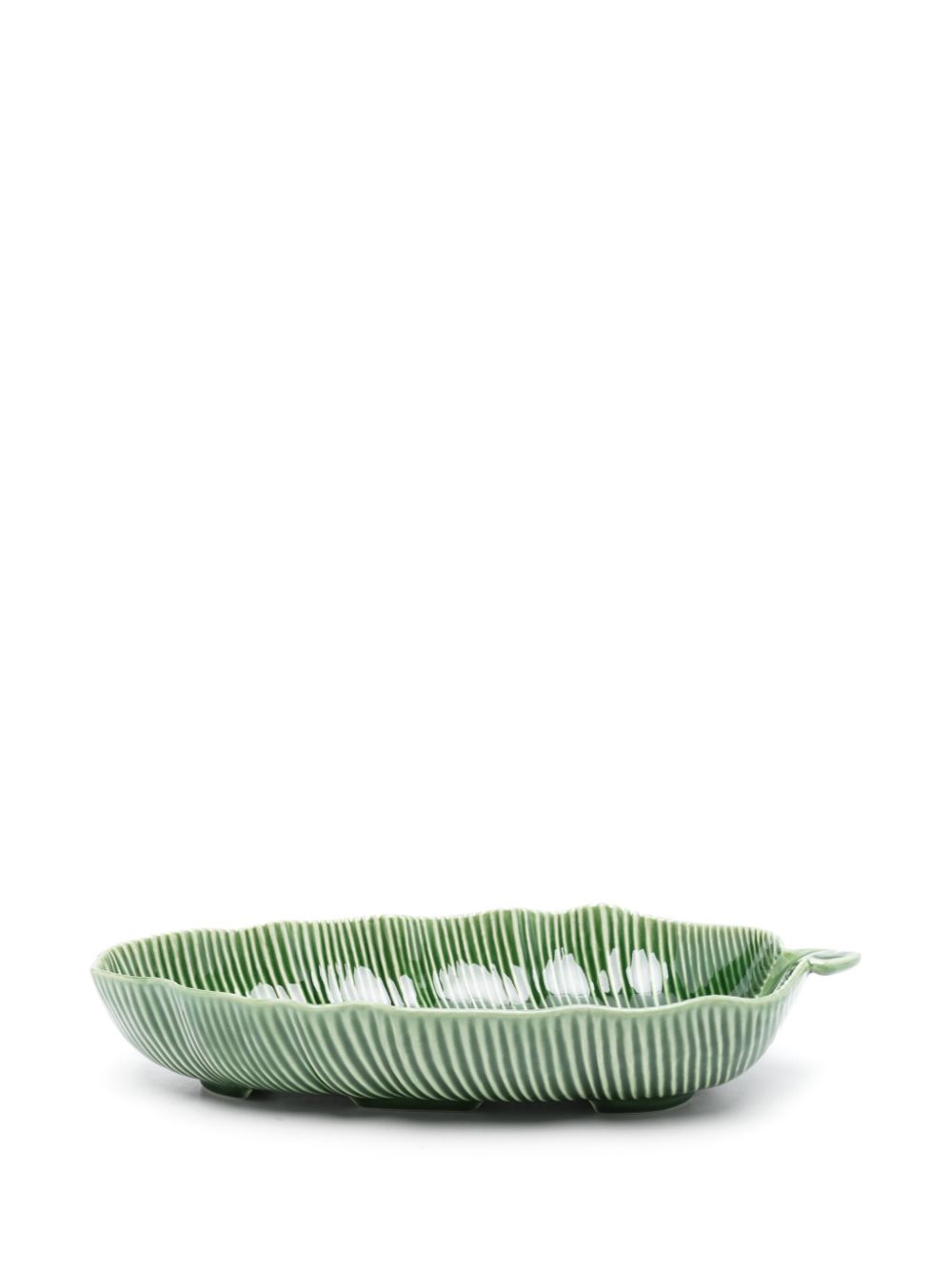 Bordallo Pinheiro medium leaf salad bowl (39cm x 20cm) - Groen