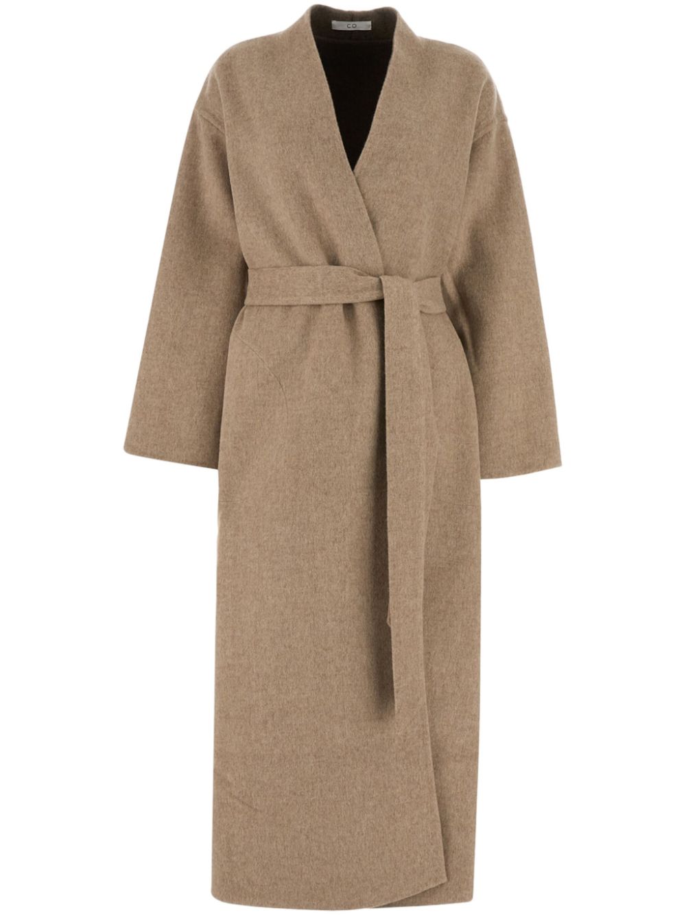 Co belted wrap coat - Neutrals