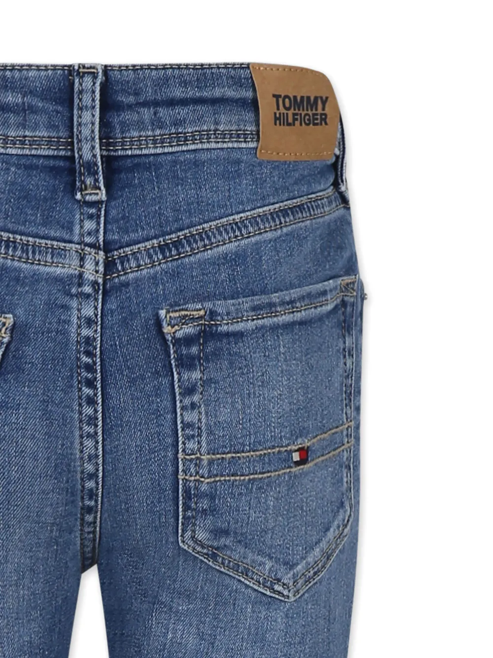 Tommy Hilfiger Junior Jeans met logopatch Blauw