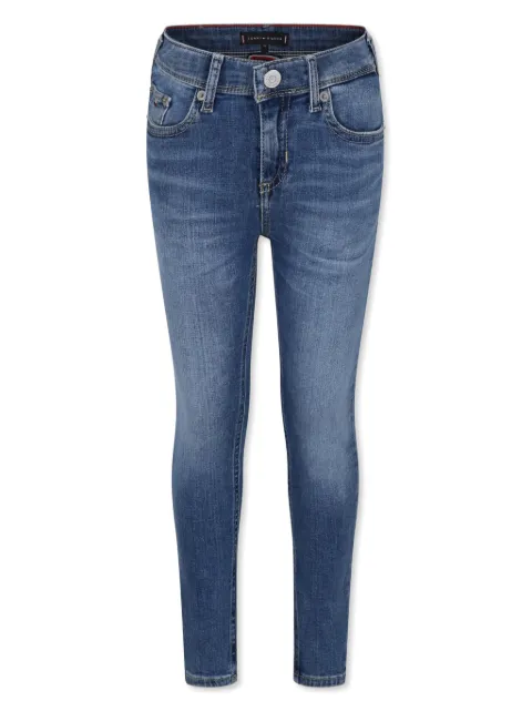 Tommy Hilfiger Junior Calça jeans com patch de logo